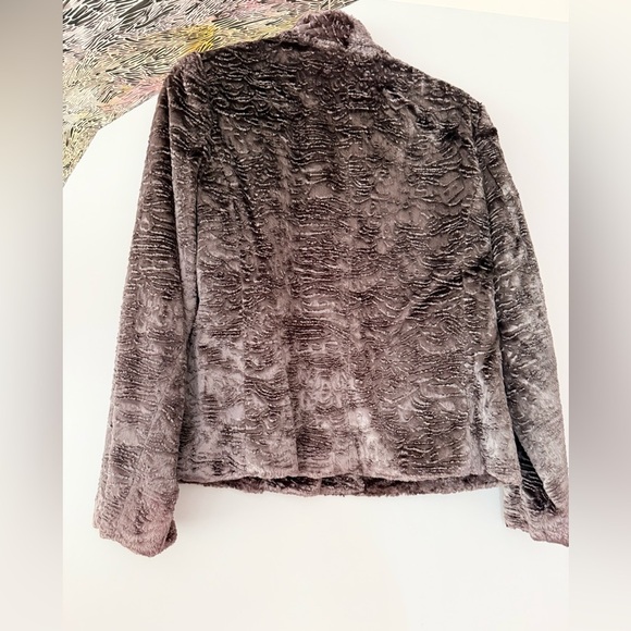 Kate Hill textured purple velvet jacket 8 - Picture 3 of 3